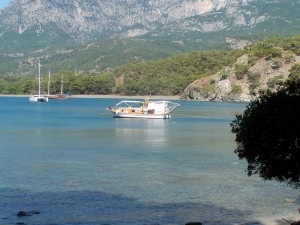 Phaselis mit Boot